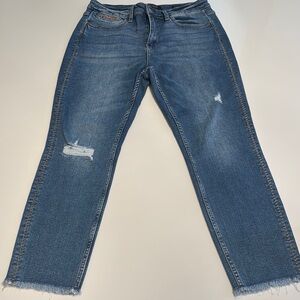 Judy Blue boyfriend fit Classic Blue Distressed Women Jeans